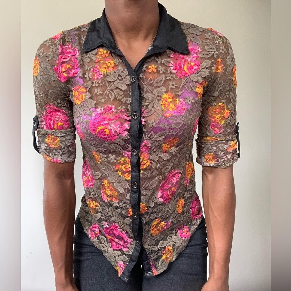Lacy floral top